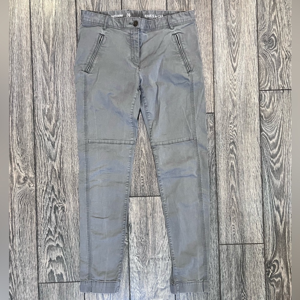 GAP Women's Gray Ankle Jeans Super Skinny Khakis